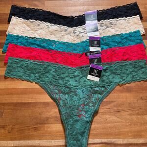 I.n.c. Lace Thong Underwear panty pack set of 5 XXL